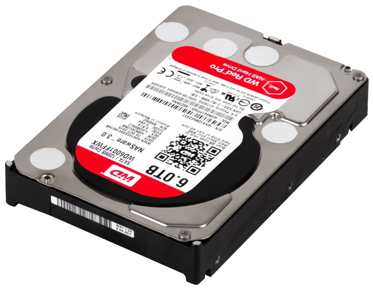 Hard Drive Western Digital Red Pro WD6001FFWX 6TB 7200RPM 128MB 