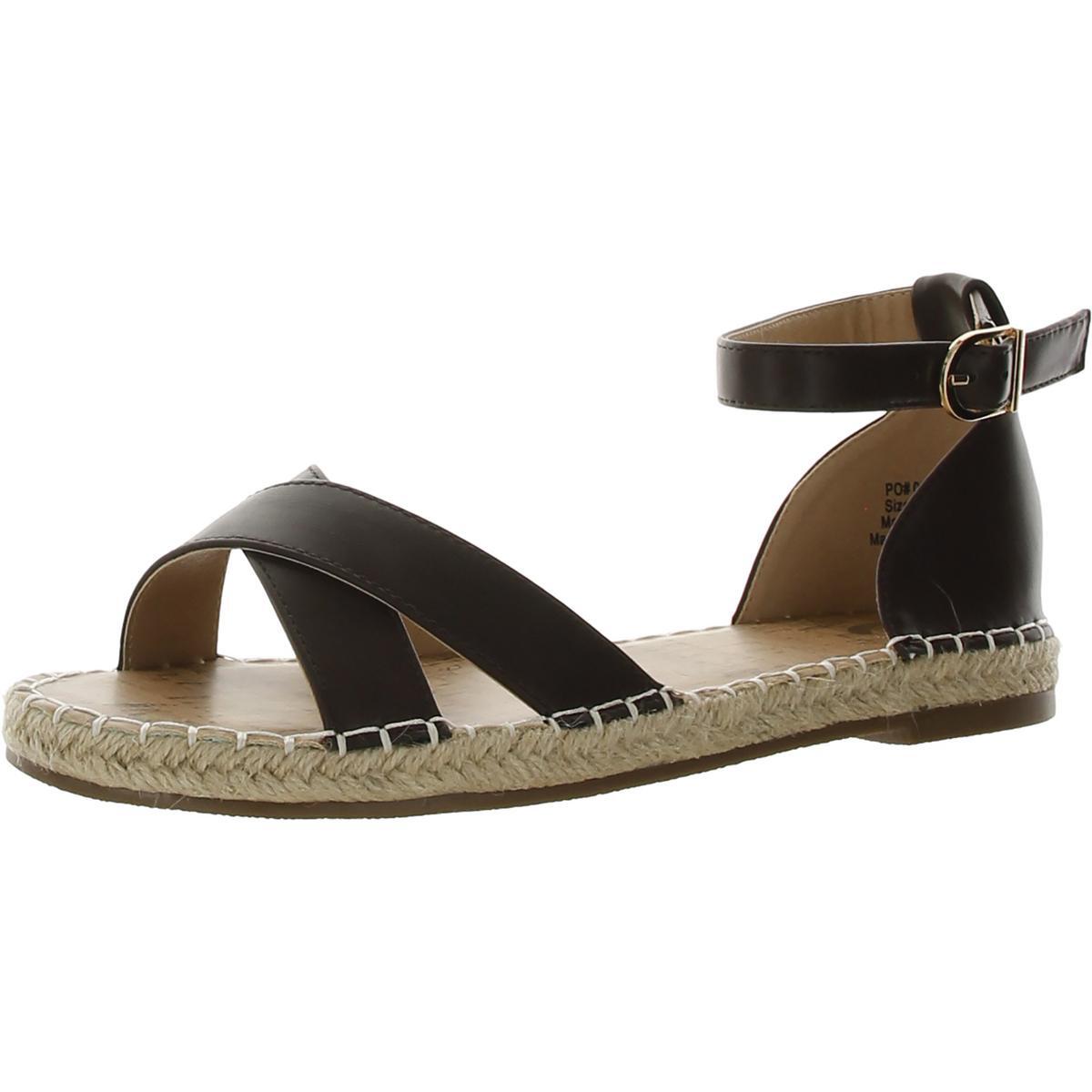 Женские босоножки на ремешках Lyddia коричневого цвета из коллекции Journee шириной 6,5 см (C, D, W) 9695