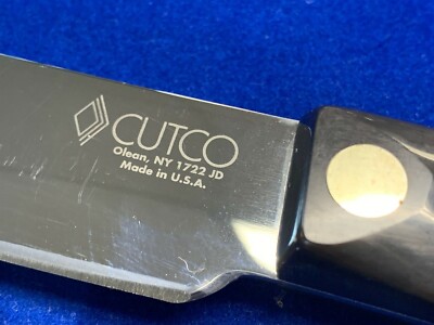 CUTCO KNIFE 1722 JD PAT. NO 3122774 WITH CARDBOARD COVER MADE IN