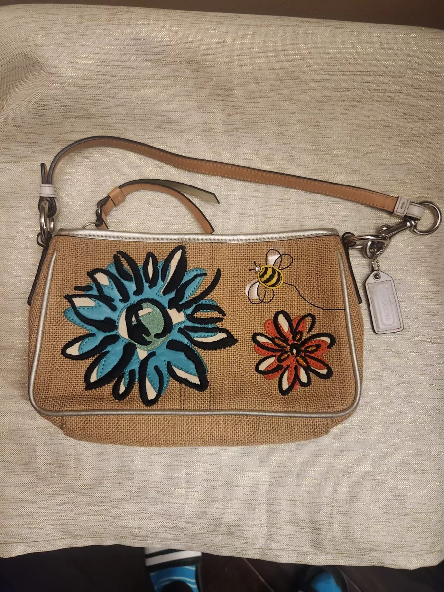 Coach poppy shop flower purse