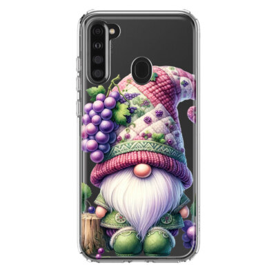 Mundaze Case for Samsung Galaxy A21 Cover Purple Grape Gnome