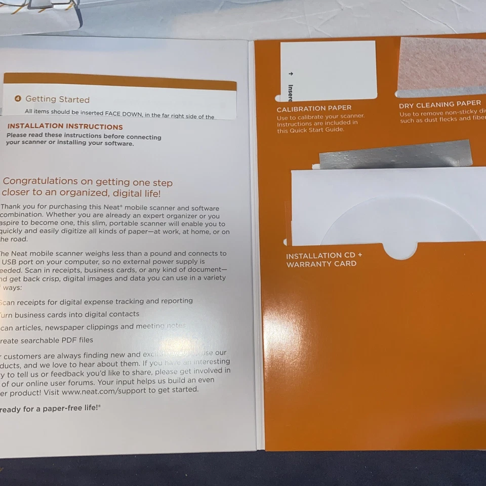 Neat Receipts Mobile Scanner + Digital Filing System NM-1000-**NO DISK-** - Image 4 of 4