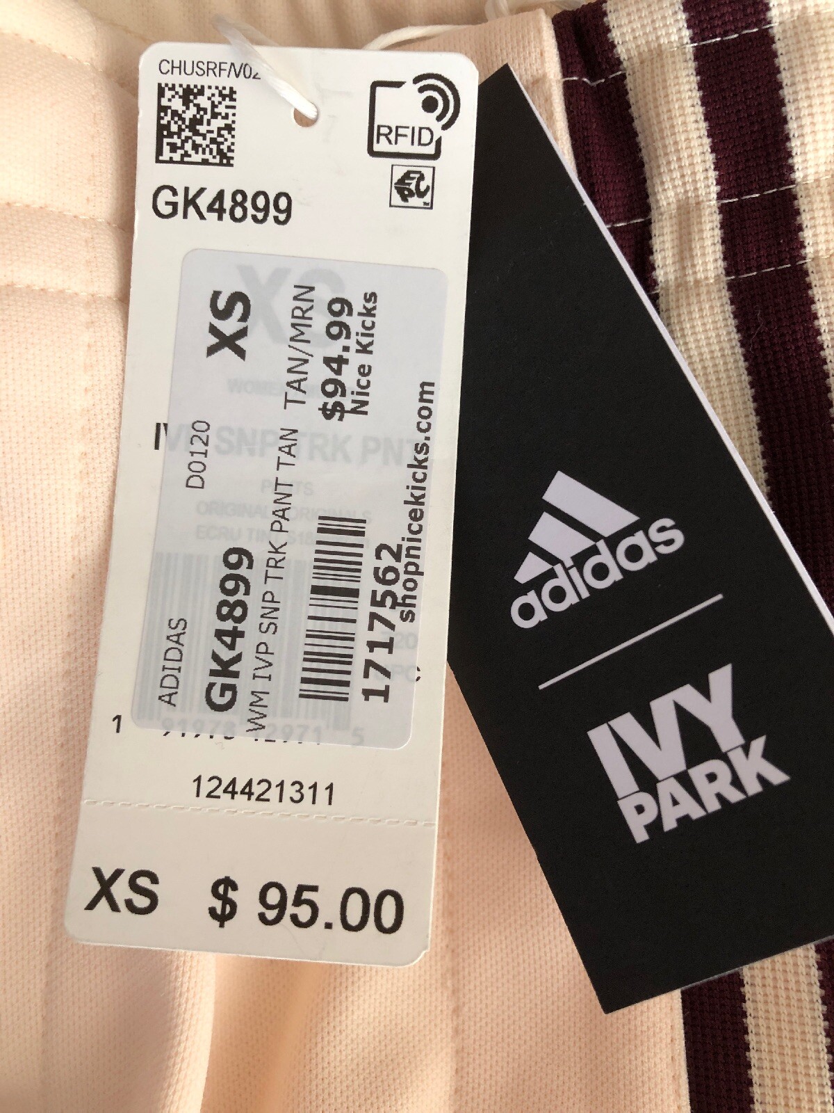 Adidas Ivy Park Snap Track Pants SIZE XS Beyonce IN HAND READY TO SHIP GK4899