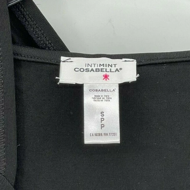 Intimint Cosabella Sudadera con Capucha Mujer Pequeña Negra Cremallera Completa Capucha Ropa Activa Chaqueta Foto 2 de 4
