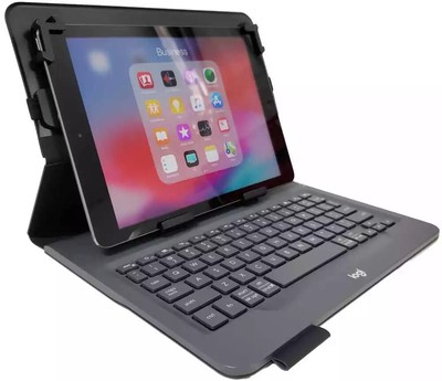 Logitech Universal Folio Keyboard Case Fits iOS Android & Windows Tablets 9-10''