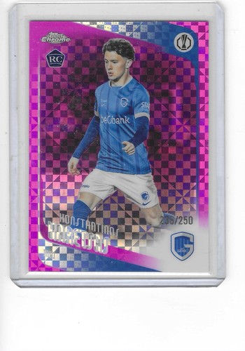 2025-26 Topps Chrome UCC - Konstantinos Karetsas #150 RC /250 Pink X-Fractor