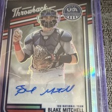 Panini USA Stars & Stripes Blake Mitchell Throwback Autograph #057/199 18U