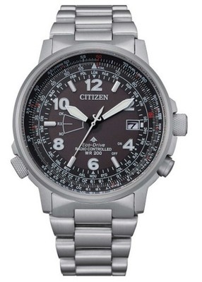 CITIZEN Gent Pilot Collection Radio Controlled Steel Watch CB0240-88E