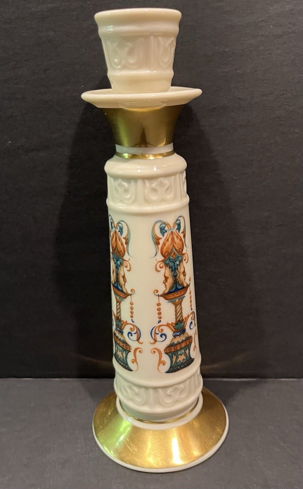 Lido Ivory Hand Decorated 24k Gold 8"