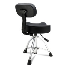 Drum Throne with Backrest, Hydraulic Drum Stool Adjustable Height,Heavy Duty