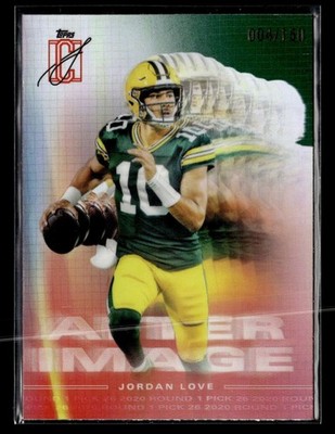 2024 Topps Signature Class Jordan Love After Image Green /150 TV30