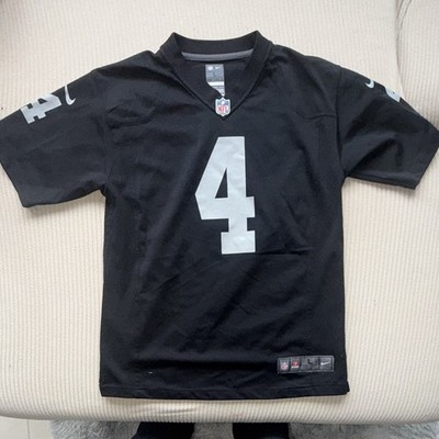 Nike NFL On Field Trikot Carr #4 Jungen L (14-16) Schwarz Polyester