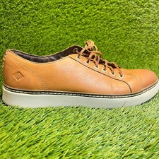 Scarpe Oxford Sperry Top Sider Clipper LTT da uomo taglia 10,5 marroni casual in pelle