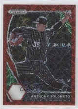 2021 Panini Prizm Draft Picks Red Velocity Prizm Anthony Solometo #PDP37 0p0