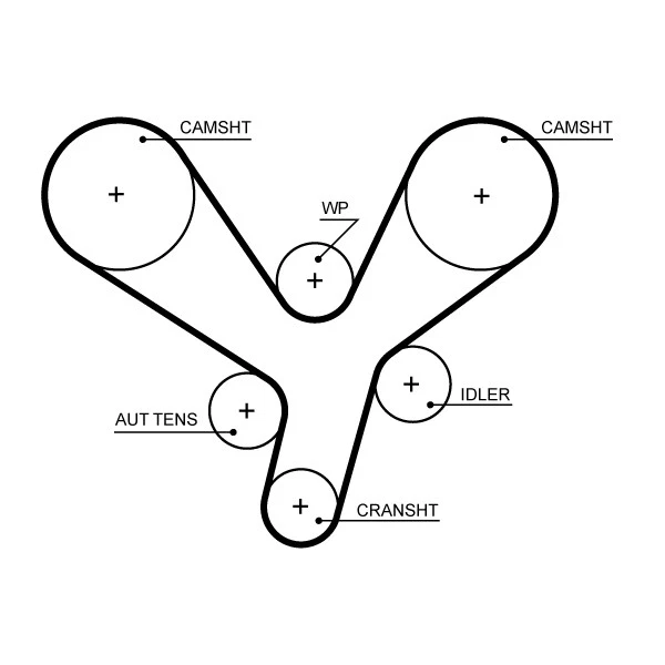 TIMING BELT 5700XS FORTIMING BELT 5700XS FOR MITSUBISHI MD358557 MD376561 - Image 2 of 4