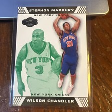 Wilson Chandler Stephon Marbury 2007 Co-Signers Gold Green Rookie RC /59