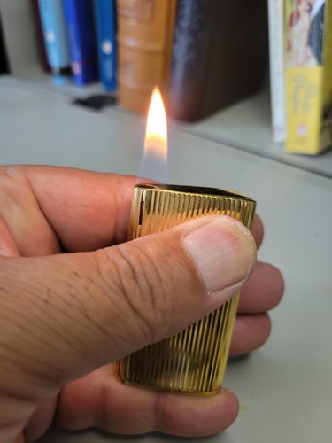 Vintage Ronson Electronic 7 15v Butane Gas Lighter - Made in France (WORKING)