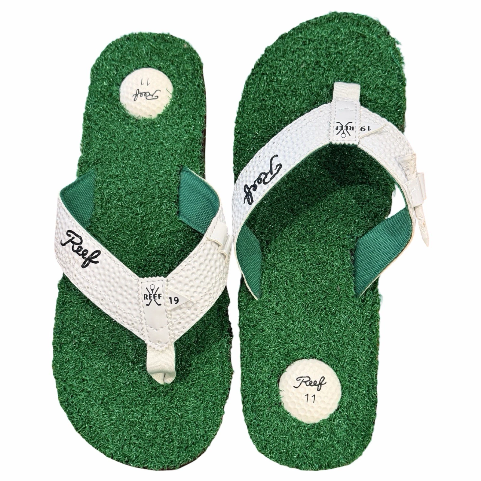 Reef Mulligan II Golf Sandals Men’s Size 11 ⛳️ Turf Footbed Tee Holder