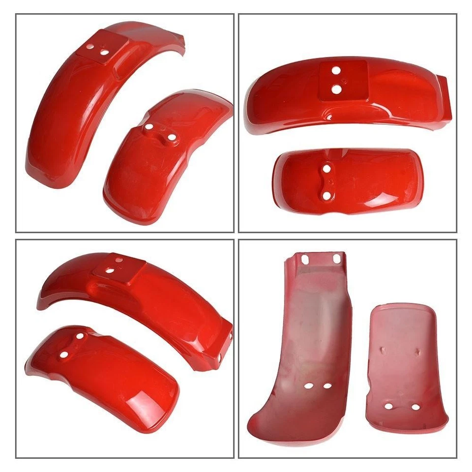 Red Front & Rear Plastic Body Fender For Honda Z50 Z50A Z50R 50cc Mini Trail US Foto 2 de 4