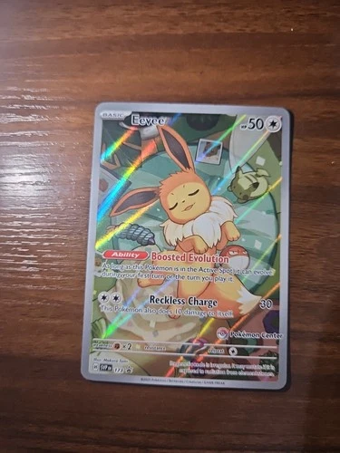 Pokémon TCG Eevee 173 Holo Promo Prismatic Evolutions pokemon Center