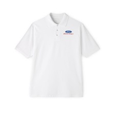 Classic Ford Racing Blue Ova Jerzees Piqu  Golf Shirt Polo