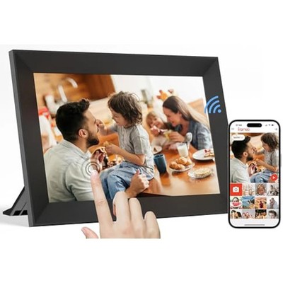 Frameo 10,1 Zoll WiFi Digitaler Bilderrahmen, 1280 x 800 HD IPS Touchscreen, 32GB