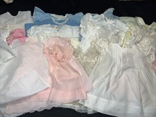 29 Pc VTG  Antique Baby Girl Dress Lot Handmade Factory Peasant Cottagecore