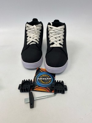Heelys SIZE 7 Black White Lace-Up Boy's Shoes & Boots