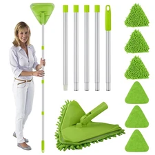 Wall & Baseboard Cleaner Mop Tool with 82'' Long Handle 360 Degree Rotating