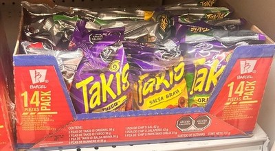 Takis Tortilla Chips 14-Pack Variety Box Mexican Product