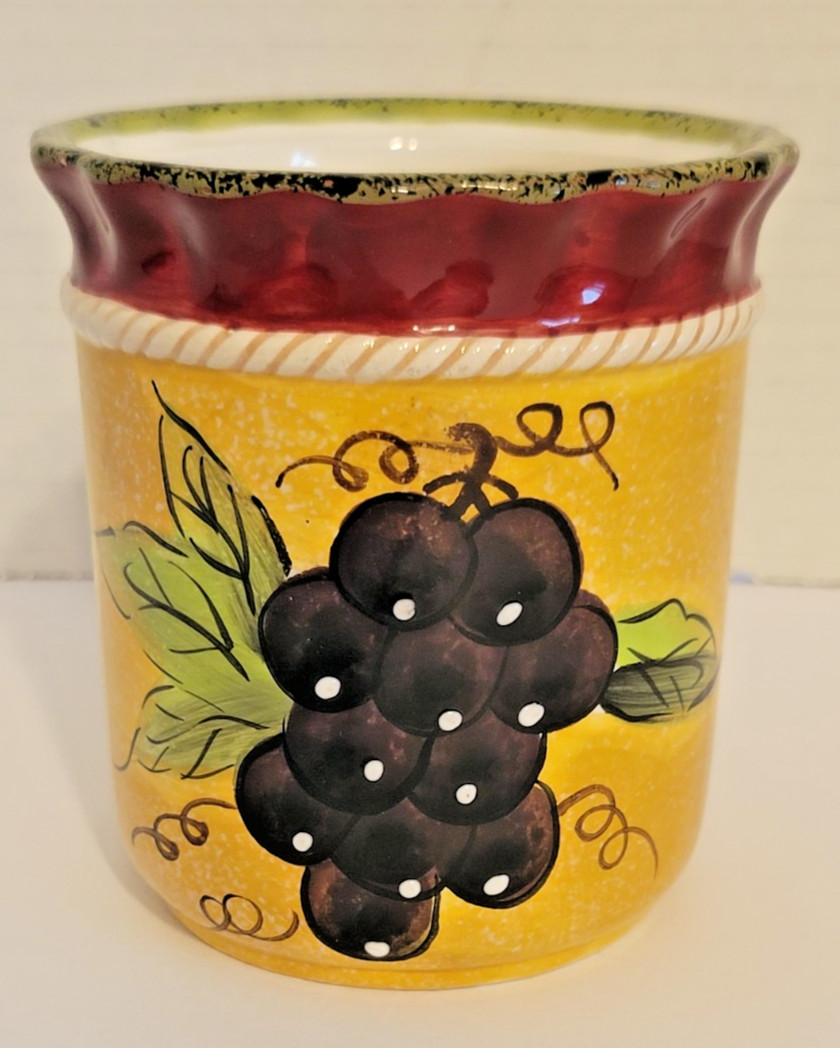 Lorren Home Trends Medley Collection Hand Painted Ceramic Multi Purpose Containe