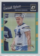 2016 Donruss Optic Rookies Aqua 129/299 Derek Watt #114 1u6