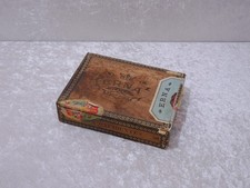BCcErx - Antique Boîte À Cigares En Bois Erna Flor Fina - Vintage - VIDE