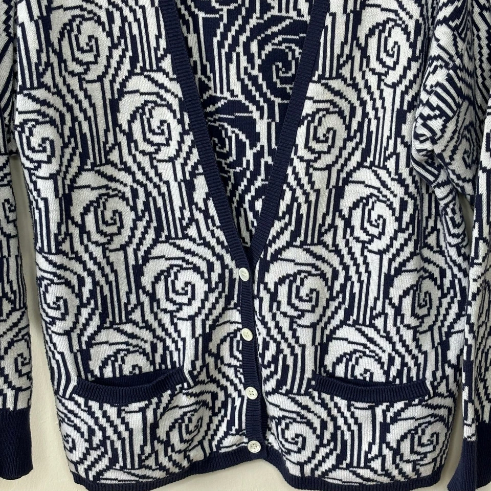 Cárdigan Perry Ellis Portfolio 100% Algodón Abotonado con Bolsillos Talla Grande? Foto 2 de 4