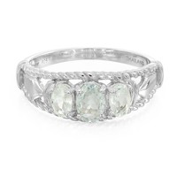 Cavill Paraiba Turmalin Ring Damen 925 Sterling Silber 0,63Ct Oval