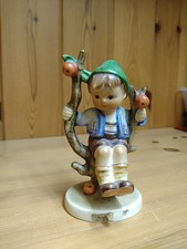 Vintage Goebel Hummel Boy In Apple Tree West German Pottery No Damage 