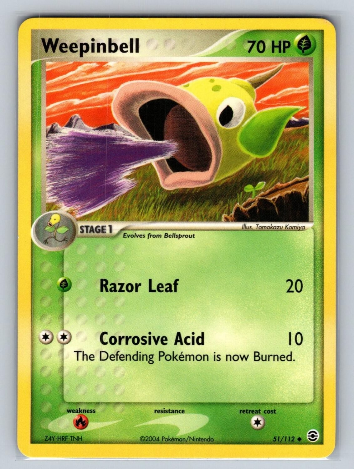 Weepinbell 51/112 NM/M FireRed & LeafGreen UC Pokemon T01012