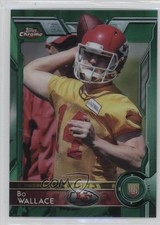 2015 Topps Chrome Rookies Green Refractor Bo Wallace #188 9t3