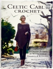 2016 Interweave Press Celtic Cable Crochet Pattern Book 18 Designs 17561