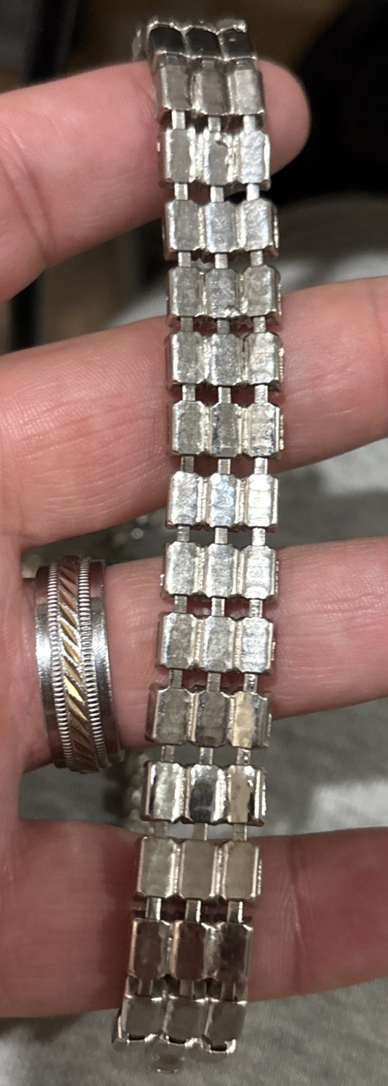 Vintsge Signed Weiss Clear Rhinestone Necklace Br… - image 8