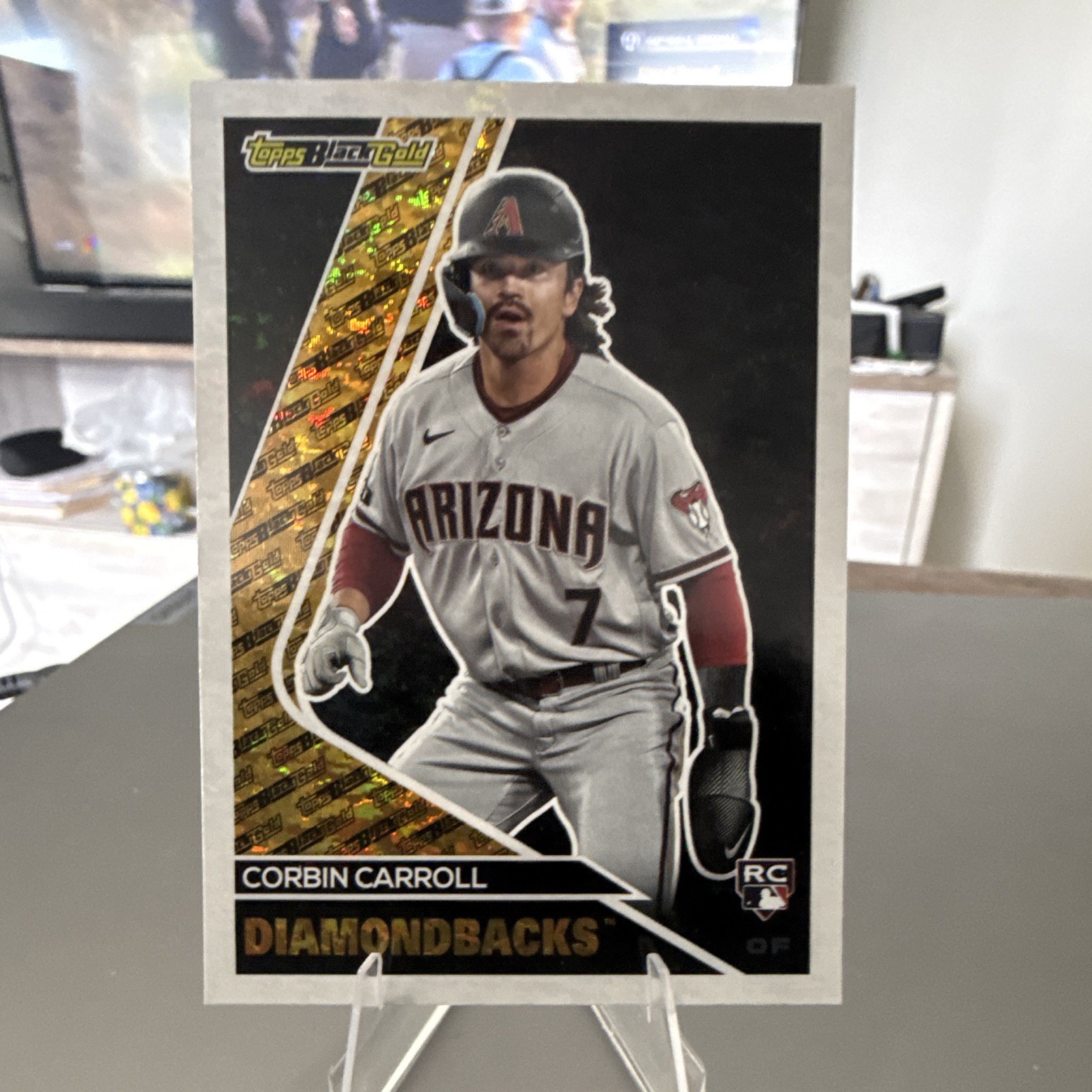 Corbin Carroll #BG-3 Baseball Cards 2023 Topps Update Black Gold trading card — raw and PSA graded price guide