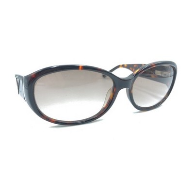 Veer HM Tara Demi Brown Tortoise Oval Sunglasses Gradient Brown Lens 57-15 130