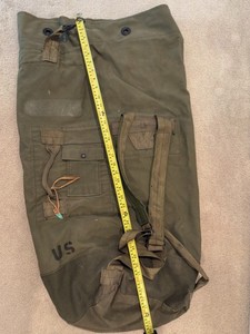 Vintage US Military Duffel Bag Perfect For Summer Camp