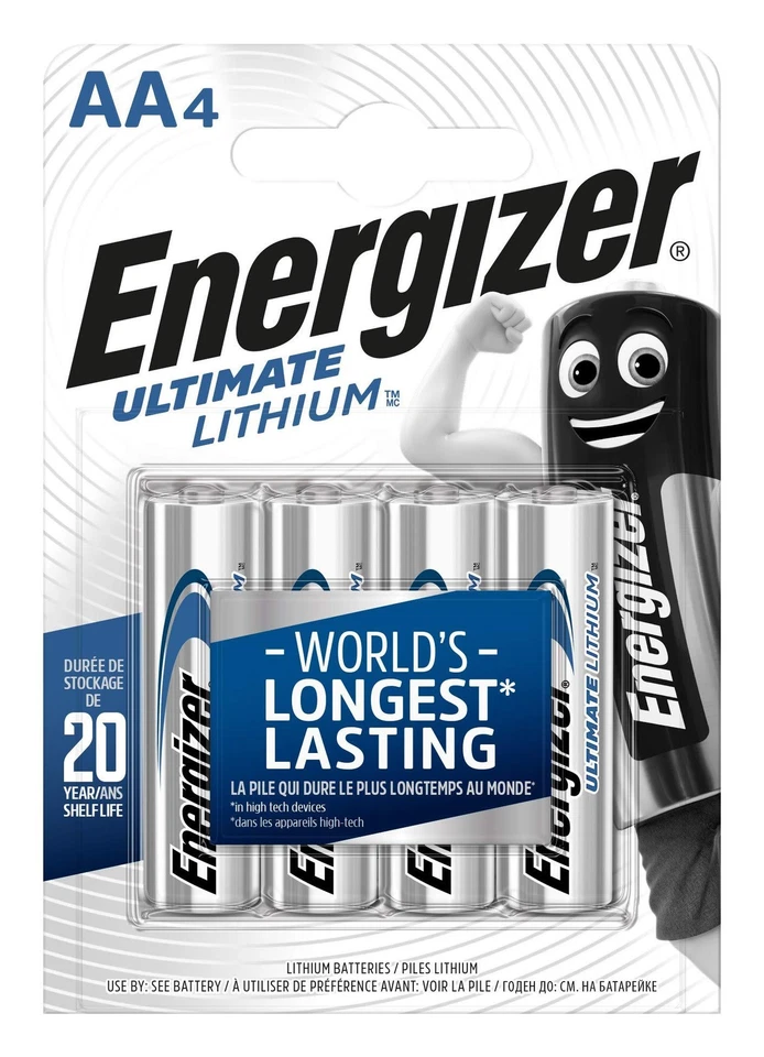 Energizer Piles AA Lot de 4 - Photo 1/1