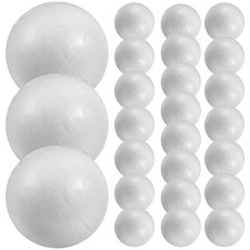 25 Pcs Lovely Foams Ball Pendants Polystyrene Balls for Crafting