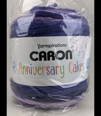 Yarnspirations Caron Anniversary Cakes Yarn Grape 35.3 oz 1061 yds 3183 Ft Bulk