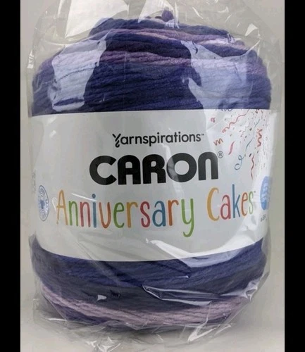 Yarnspirations Caron Anniversary Cakes Yarn Grape 35.3 oz 1061 yds 3183 Ft Bulk - product listing photo