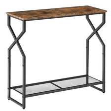 2 Tier Console Table, Sofa Table, Narrow Entryway Table, Hallway Entrance Tab...