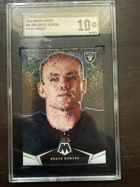 2024 Mosaic Micro Brock Bowers Rookie Sgc 10 RC