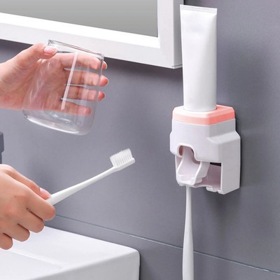Toothpaste Dispenser Wall Mounted, Automatic Toothpaste Squeezer No Drilli